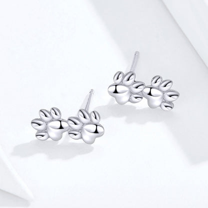 Cute cat paw print earrings