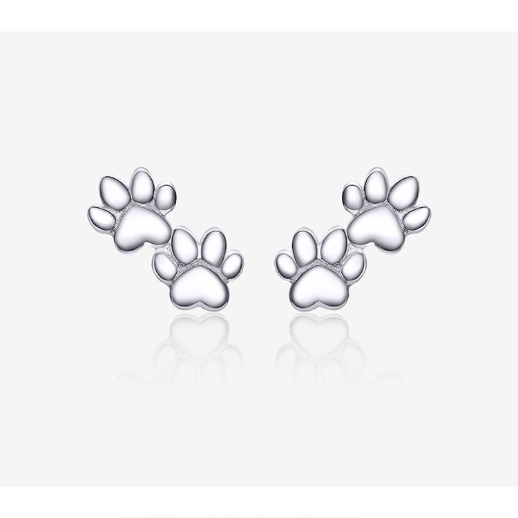 Cute cat paw print earrings