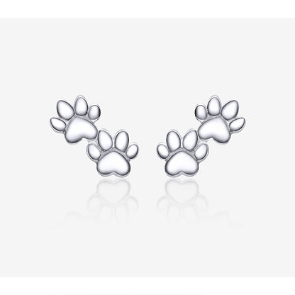 Cute cat paw print earrings