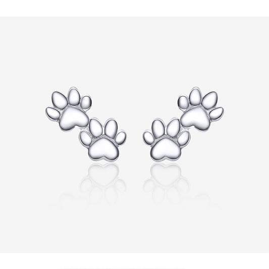 Cute cat paw print earrings