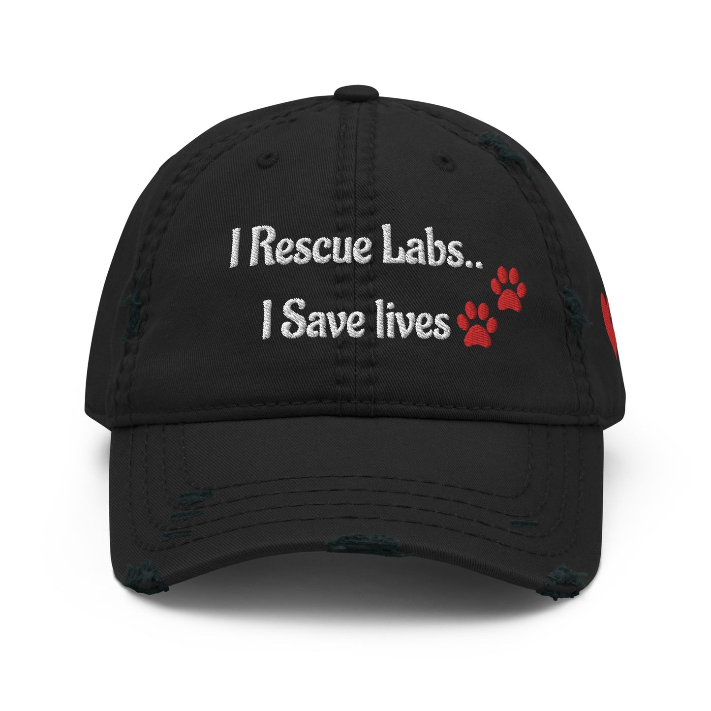 Embroidered I Rescue Labs Hat