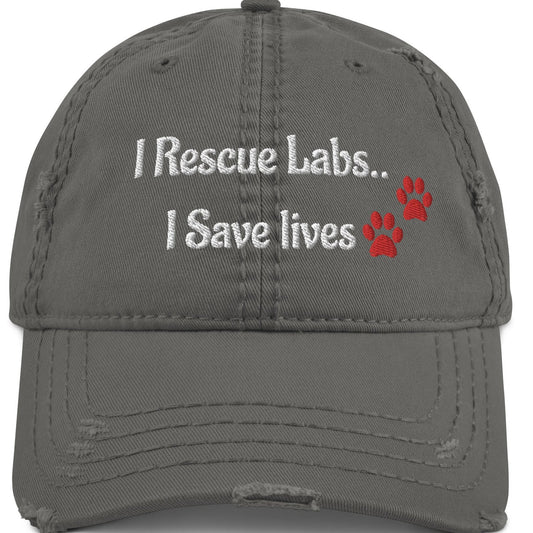 Embroidered I Rescue Labs Hat