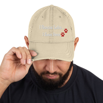 Embroidered I Rescue Labs Hat