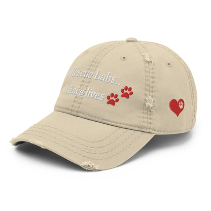 Embroidered I Rescue Labs Hat