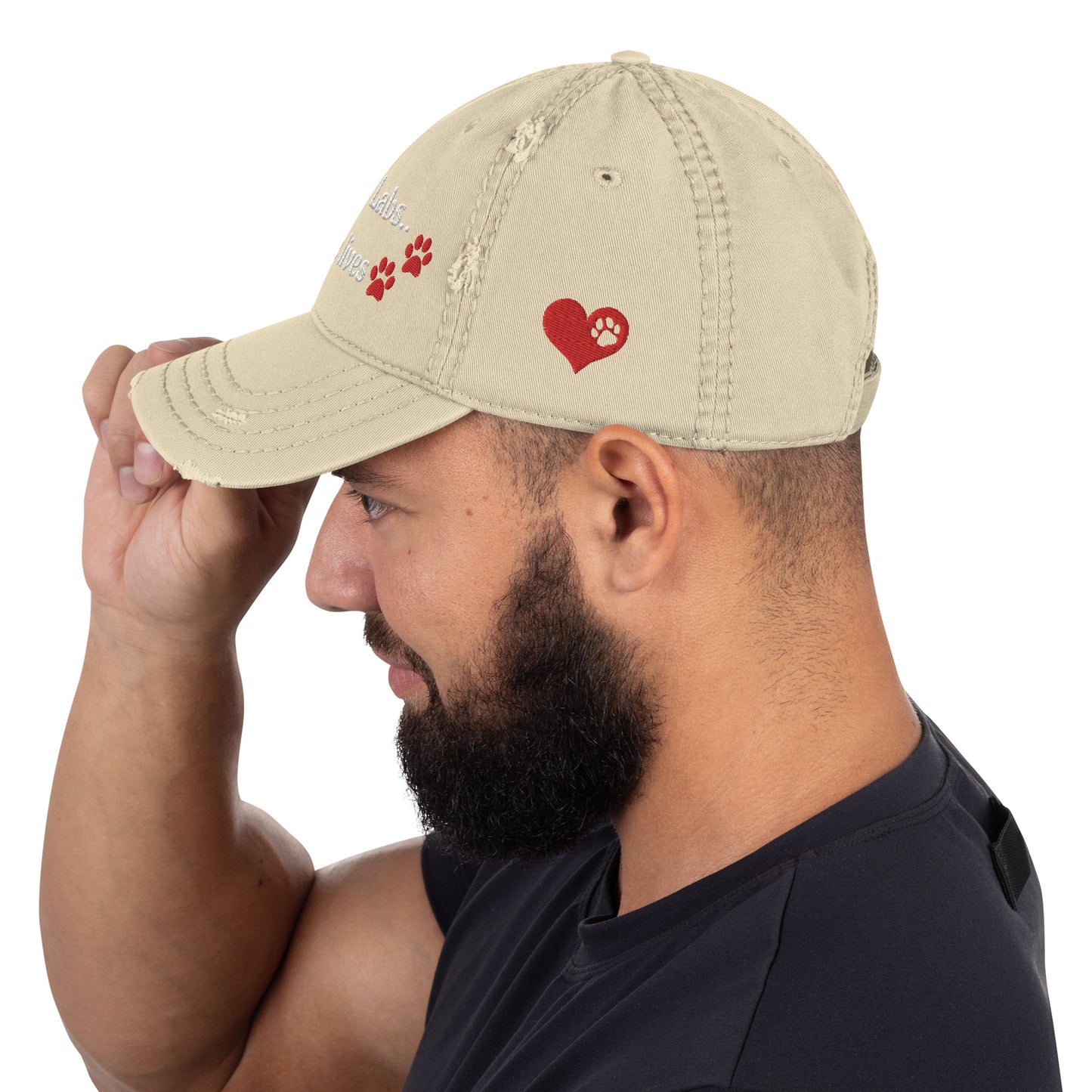 Embroidered I Rescue Labs Hat