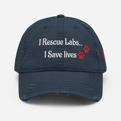 Embroidered I Rescue Labs Hat