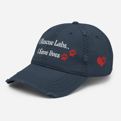 Embroidered I Rescue Labs Hat