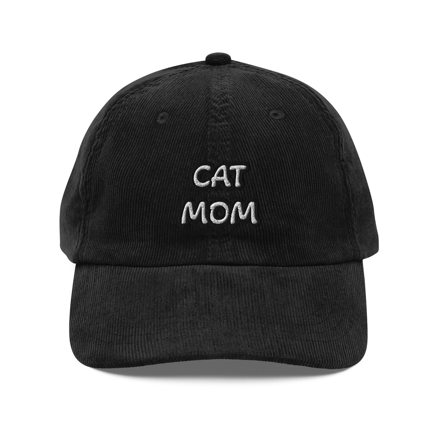 Cat Mom corduroy cap