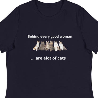 Women's 'Behind every good woman... tshirt